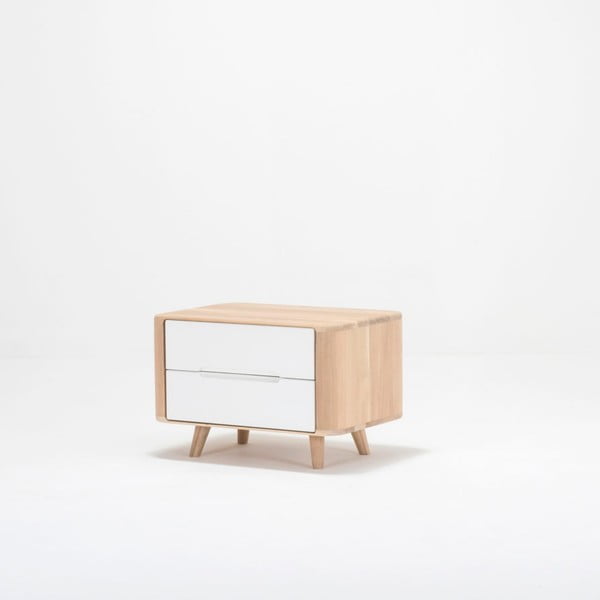 Szafka nocna z drewna dębowego Gazzda Ena One, 60x42 cm-image-4