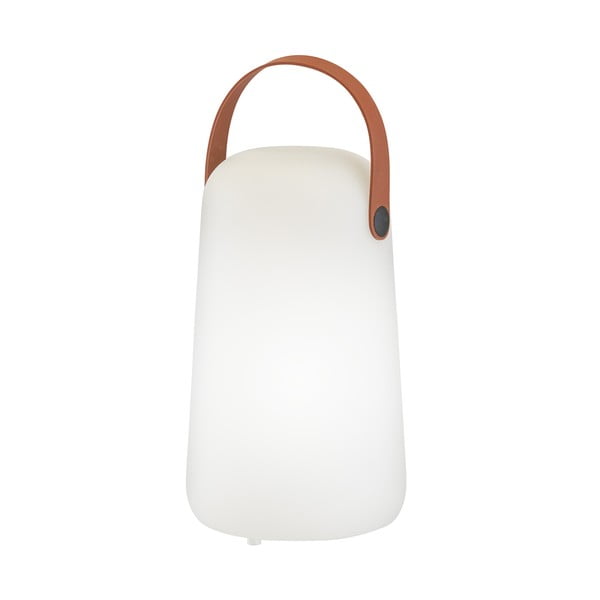 Biało-brązowa lampa stołowa LED (wysokość 21 cm) Collgar – Fischer & Honsel