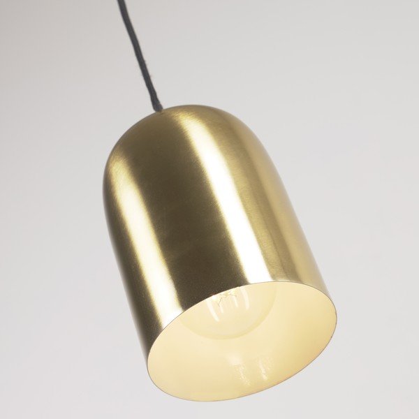 Czarno-złota lampa sufitowa z metalowym kloszem ø 10,5 cm Eulogia – Kave Home-image-1