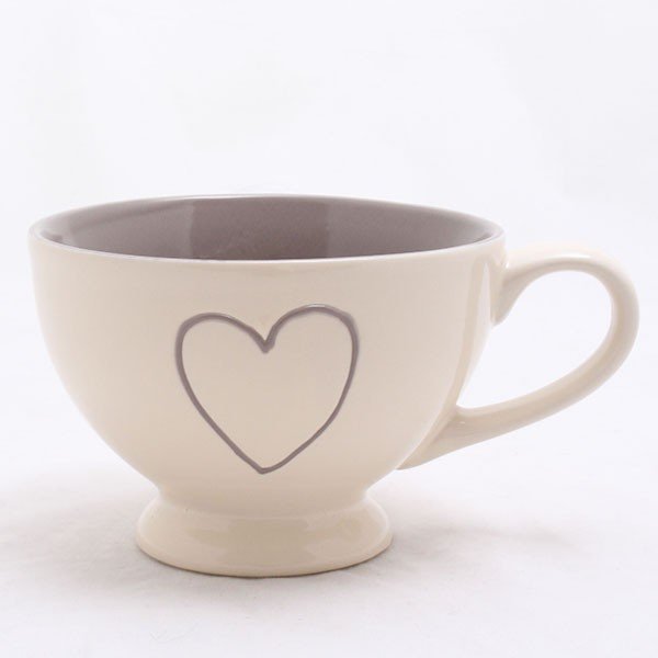 Ręcznie zdobiony kubek Heart Light, 0,4 l 