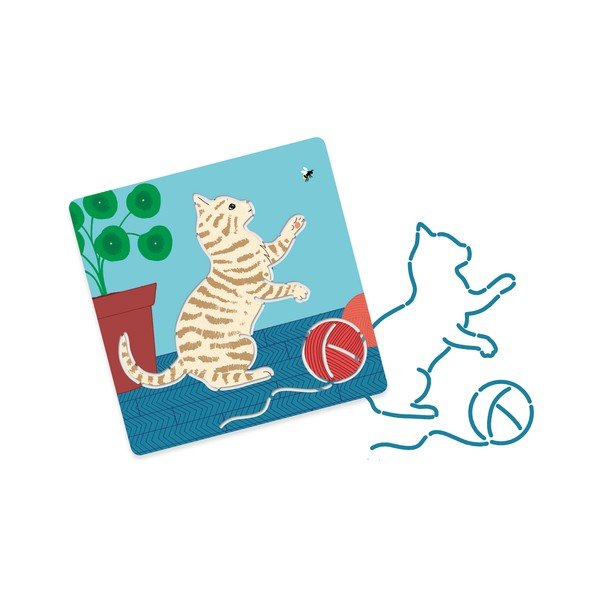 Zestaw 5 szablonów Djeco Animals-image-1