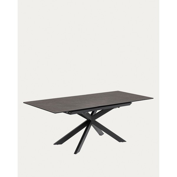 Rozkładany stół z dodatkowym blatem z ceramicznym blatem 90x160 cm Atminda – Kave Home-image-3