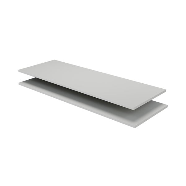 Jasnoszara dodatkowa półka z litego drewna sosnowego 2 szt. Organize – WOOOD-image-2