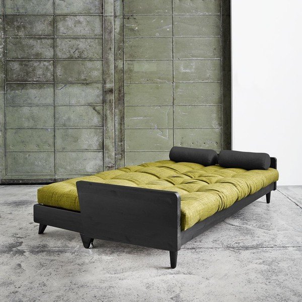 Sofa rozkładana Karup Indie Black/Avocado Green/Dark Grey-image-2
