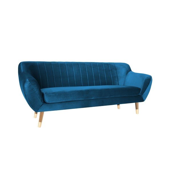 Niebieska aksamitna sofa Mazzini Sofas Benito, 188 cm-image-2
