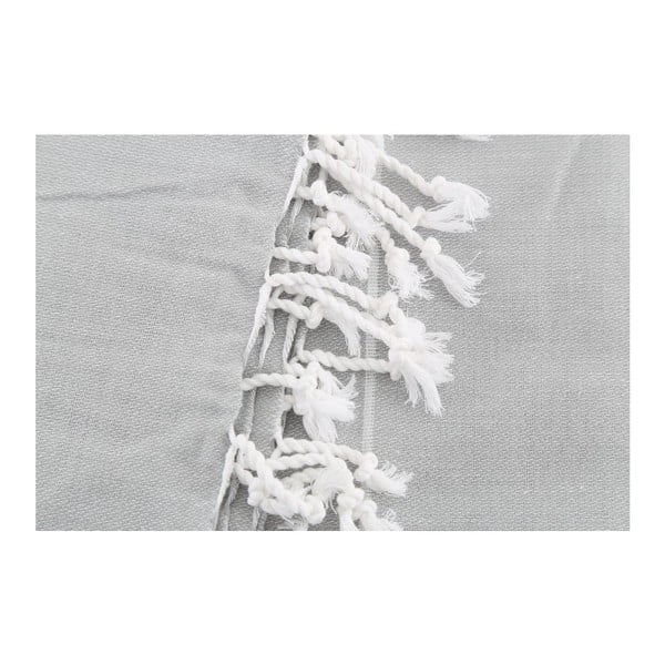 Jasnoszary ręcznik Hammam Sultan, 100x180 cm-image-3