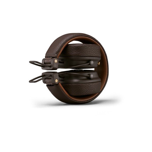 Brązowe słuchawki bezprzewodowe Marshall Major III-image-3