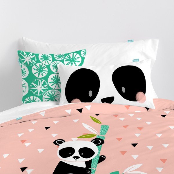 Dziecięca pościel bawełniana Moshi Moshi Panda Garden, 140x200 cm-image-1