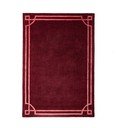 Bordowy wełniany dywan tkany ręcznie 120x170 cm Gatsby – Flair Rugs