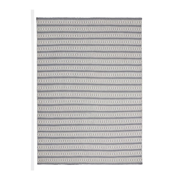 Szaro-niebieski dywan ręcznie tkany Linie Design Valmora, 140x200 cm