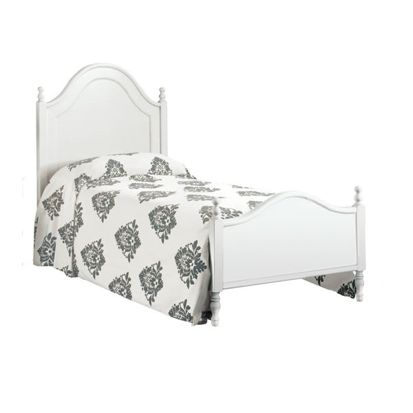 Białe łóżko jednoosobowe z drewna Castagnetti Venezia, 90 x 200 cm