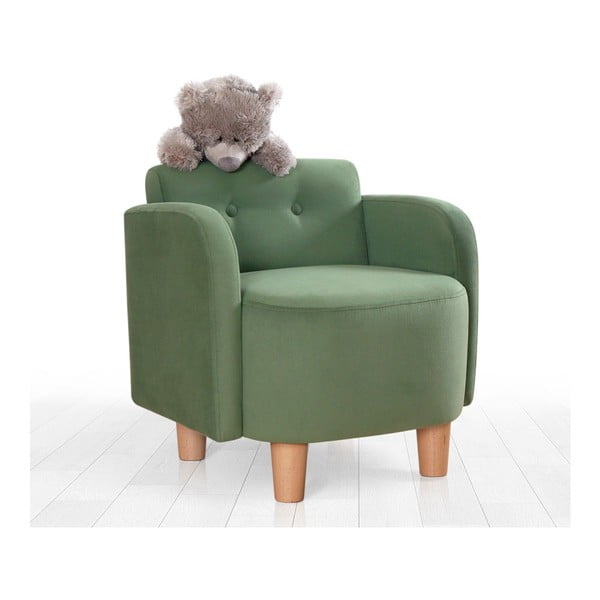 Zielony fotel dziecięcy Volie – Artie