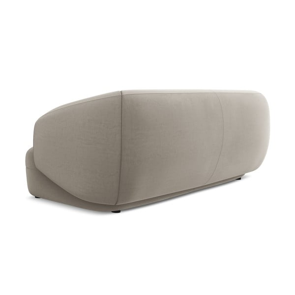 Beżowa aksamitna sofa 212 cm Moana – Makamii-image-3