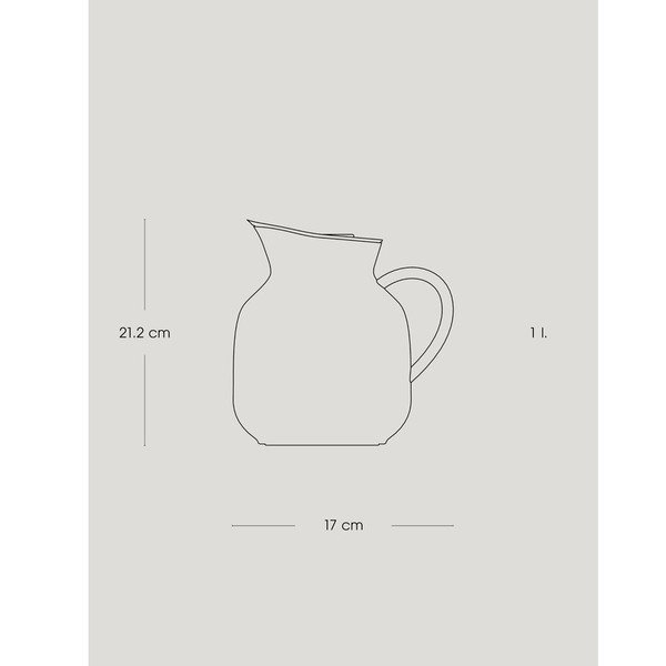 Czarny plastikowy dzbanek termos 1 l Amphora – Stelton-image-3