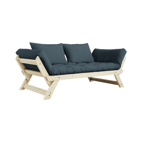 Sofa rozkładana z niebieskozielonym pokryciem Karup Design Bebop Natural/Petrol Blue-image-3