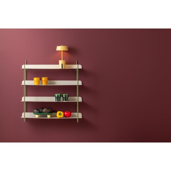 Zielona/szara wielopoziomowa metalowa półka 60 cm Reina Cuatro – PT LIVING-image-3