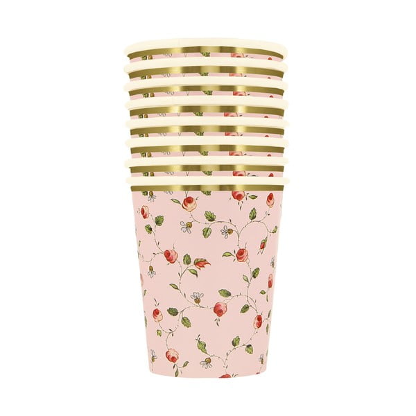 Papierowe jednorazowe kubki zestaw 8 szt. Ladurée Marie-Antoinette – Meri Meri-image-2