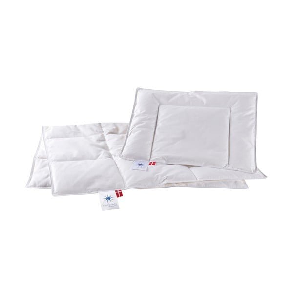 Zimowa kołdra dziecięca wypełniona pierzem 67x100 cm Capella Baby – Universe of Sleeping-image-3