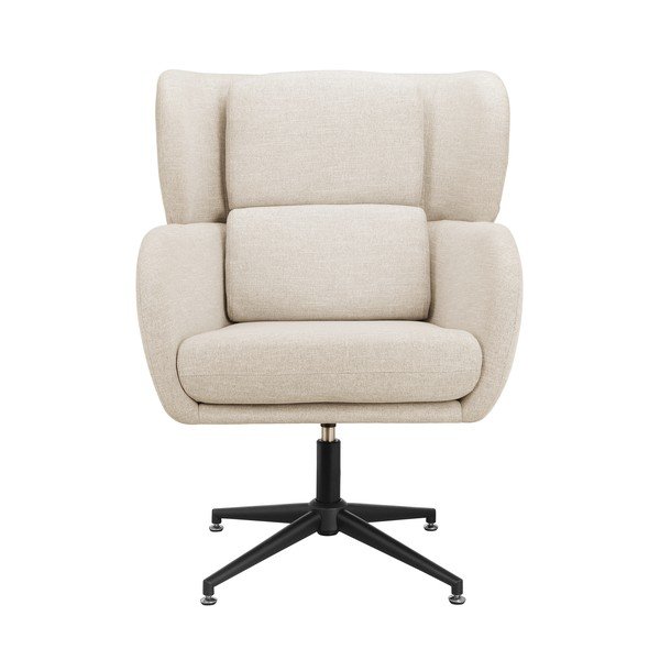 Biały aksamitny fotel typu uszak Vanessa – Støraa-image-3