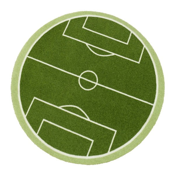 Zielony dywan dziecięcy Zala Living Football Field, ⌀ 100 cm