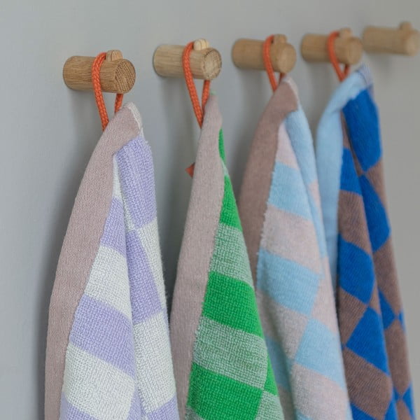 Zielone ręczniki z bawełny organicznej zestaw 2 szt. 40x55 cm Retro – Mette Ditmer Denmark-image-2