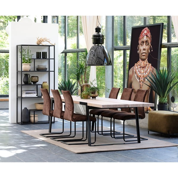 Czarny metalowy regał Canett Lite, wys. 188 cm-image-4