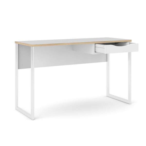 Białe biurko Tvilum Function Plus, 130 x 48 cm-image-2