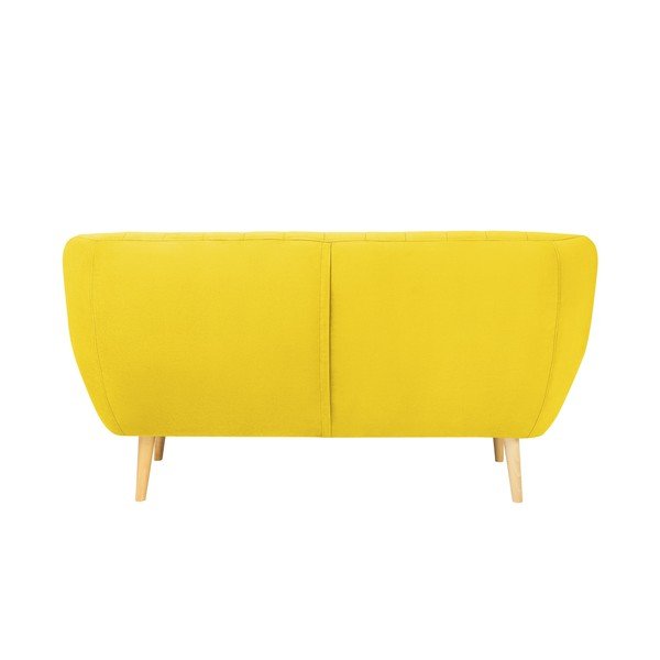 Żółta aksamitna sofa Mazzini Sofas Sardaigne, 158 cm-image-4