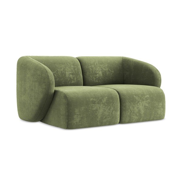 Zielona sofa z tkaniny szenilowej 174 cm Lani – Makamii-image-1