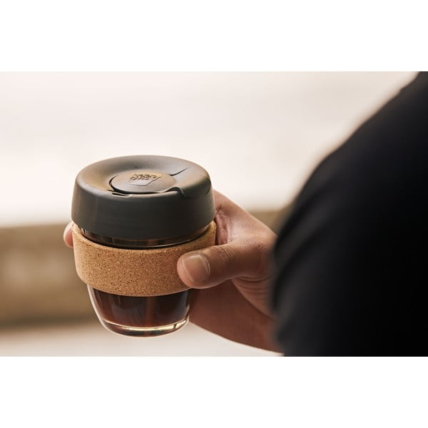Czarno-brązowy kubek podróżny 227 ml Brew Cork Nitro S – KeepCup-image-1