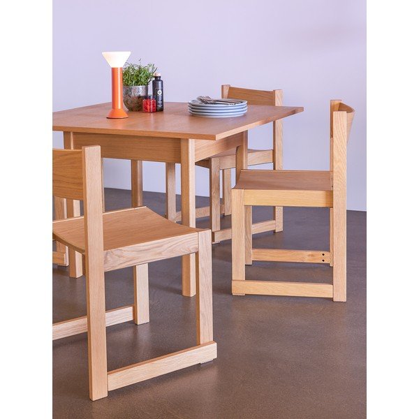 Krzesło sztaplowane w dekorze dębu w naturalnym kolorze Forma – Hübsch-image-2