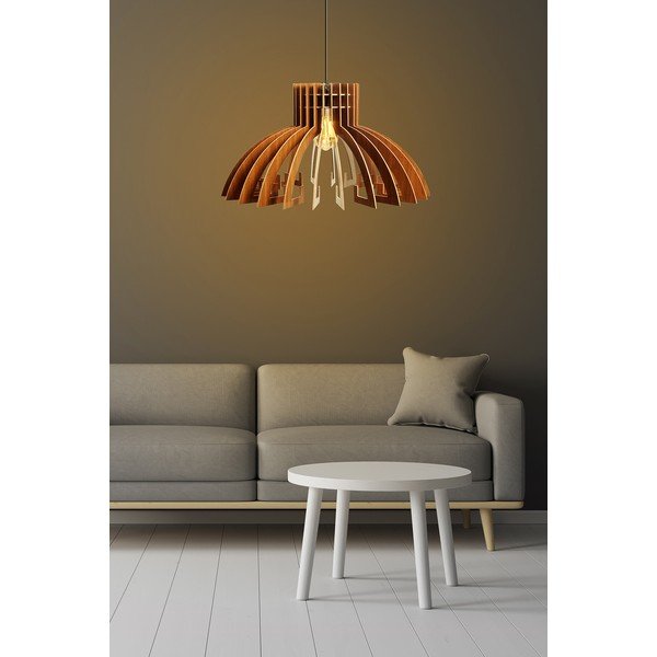 Lampa wisząca w naturalnym kolorze ø 54 cm – Opviq lights-image-2