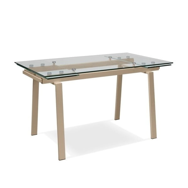 Rozkładany stół do jadalni z brązową konstrukcją Design Twist Jersey