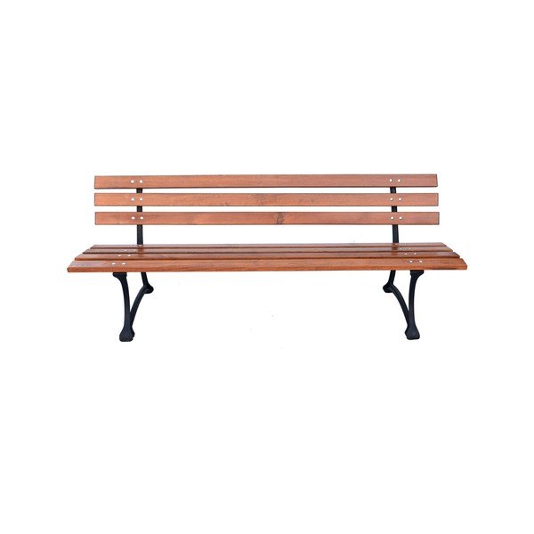 Drewniana ławka ogrodowa w naturalnym kolorze – Rojaplast-image-3