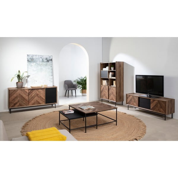 Komoda w czarno-dębowym dekorze Marckeric Utah-image-1