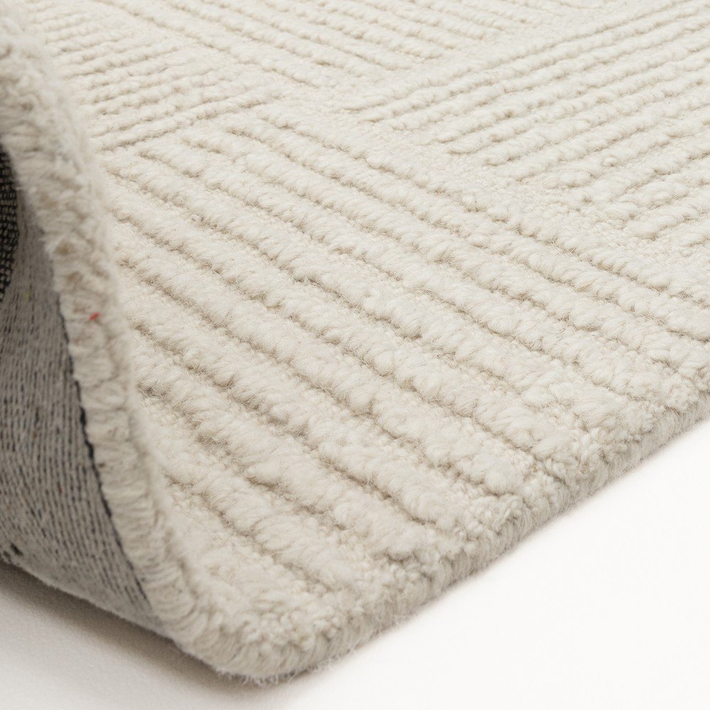 Wełniany dywan tkany ręcznie w kolorze kości słoniowej 200x290 cm Zennith Grid – Asiatic Carpets (zdjęcie 6)