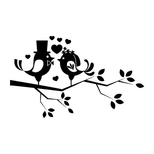 Naklejka Two Love Birds-image-1
