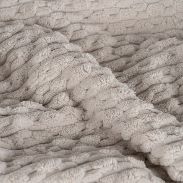 Beżowa narzuta pikowana 180x260 cm – Ixia-image-2