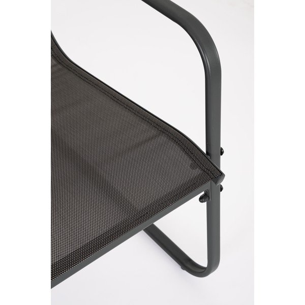 Antracytowy stalowy zestaw mebli ogrodowych dla 4 osób Gonzalo – Bizzotto-image-4