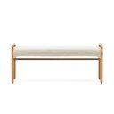 Kremowo-naturalna ławka Macaret – Kave Home