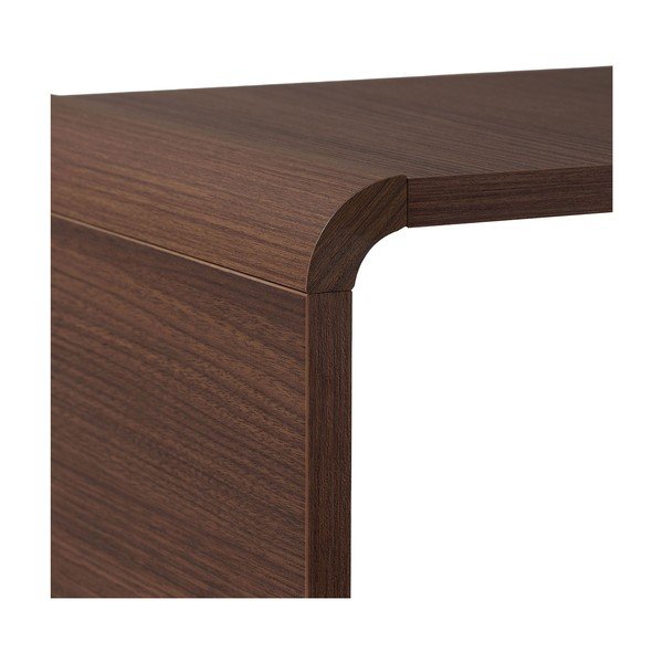 Regał w dekorze orzecha w ciemnym naturalnym kolorze 78x153x34 cm Senza – Nordure-image-4