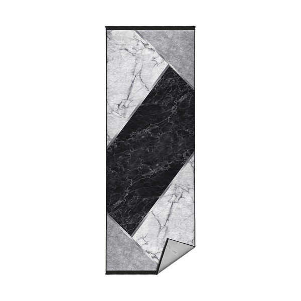 Biało-czarny chodnik 80x200 cm – Mila Home