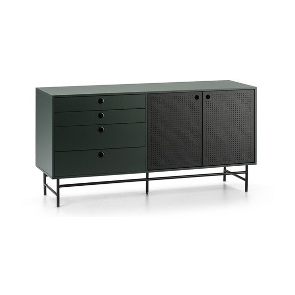 Czarno-zielona komoda Teulat Punto, szer. 150 cm-image-3