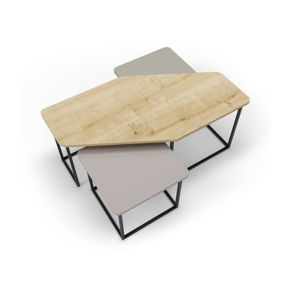 Stoliki zestaw 3 szt. 60x111,5 cm Zoya – Marckeric-image-3