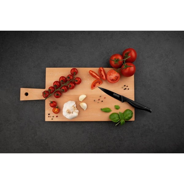 Czarny nierdzewny ząbkowany nóż Nirosta Wave-image-1