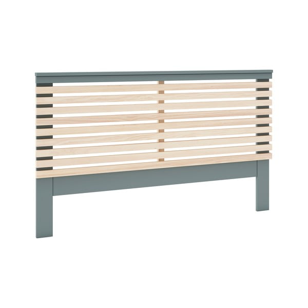 Zagłówek w dekorze sosny w naturalnym kolorze/szarozielony 163x100 cm Estefania – Marckeric-image-4