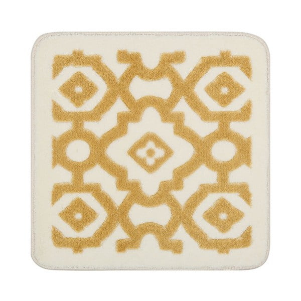 Musztardowo-żółty dywanik łazienkowy Sierra, 55x57 cm