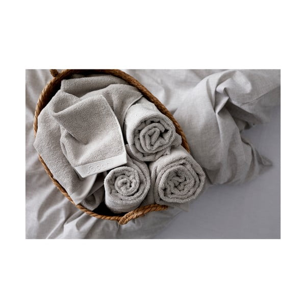 Jasnoszary bawełniany ręcznik frotte 30x30 cm Comfort – Södahl-image-2