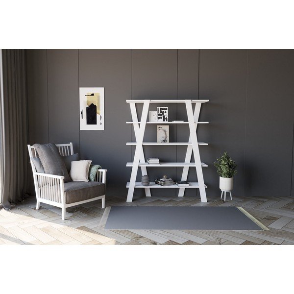 Biały regał 120x150 cm Conde – Kalune Design-image-3