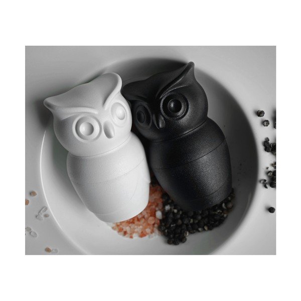 Biały młynek do pieprzu w kształcie sowy Qualy&CO Owl-image-4